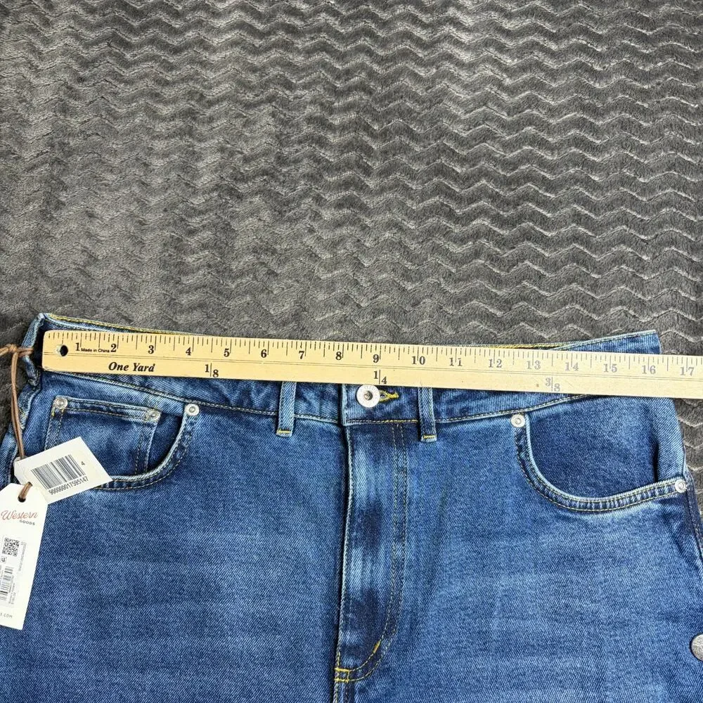 Tecovas western goods Women's Vintage High Rise Jean Medium Wash Denim 32x31 NWT